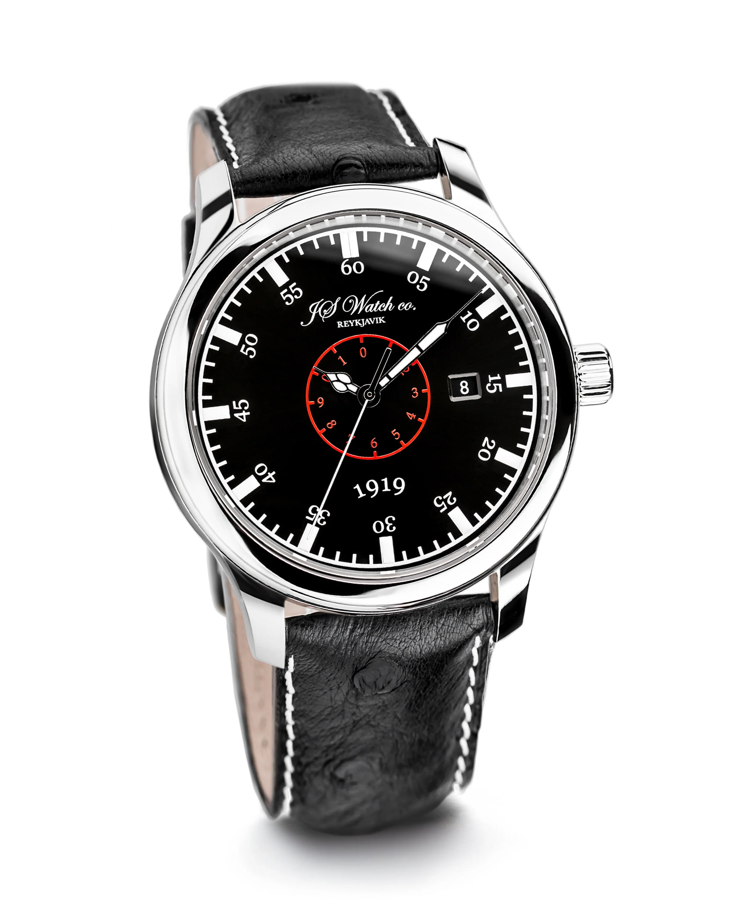 JS Watch Company Reykjavik — Islandus 1919 Black